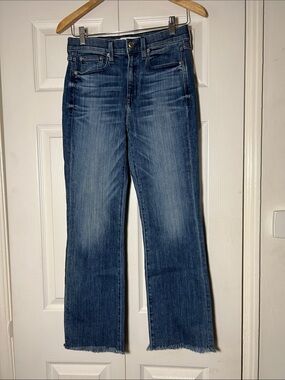 AYR The Pop Straight Jean Fray hem Women’s 29 Made in USA